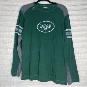 ✨New York JETS NFL Team Apparel Long Sleeve Shirt Womens Size Medium NWOT